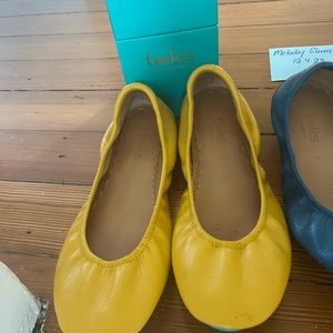 SOLD Mustard Tieks Size 8 excellent condition